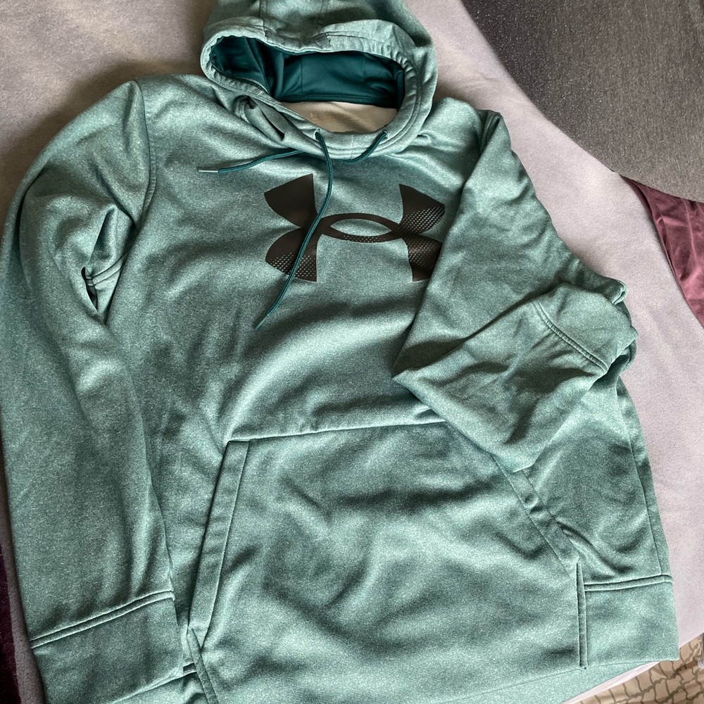Under Armour Teal ColdGear Hoodie woman’s large